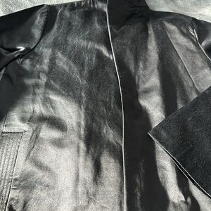 Eileen Fisher Silk/Cotton Blend Swing Jacket, Black